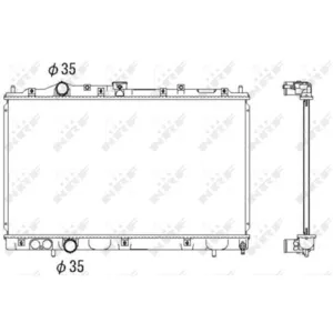 Radiateur, refroidissement moteur NRF 53522 pas cher