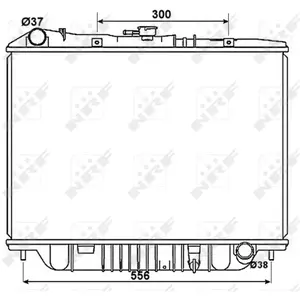 NRF B.V. Radiateur moteur pour OPEL: Campo, Monterey (Ref: 53517) pas cher