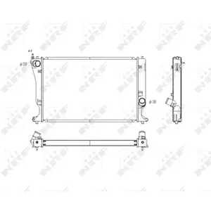NRF 53768 Radiateur, refroidissement du moteur pas cher