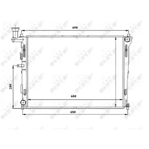 NRF 53845 Radiateur, refroidissement du moteur pas cher