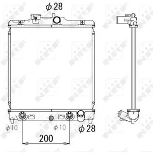 NRF 536355 Radiateur, refroidissement du moteur pas cher