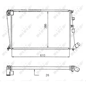 Radiateur, refroidissement moteur NRF 58914 pas cher
