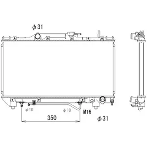 NRF 503968 Radiateur, refroidissement du moteur pas cher