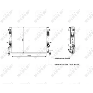NRF B.V. Radiateur moteur pour LAND ROVER: Discovery (Ref: 509729) pas cher
