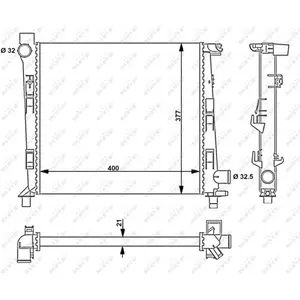 Comparateur de prix : NRF B.V. Radiateur moteur pour MERCEDES-BENZ: Classe A (Ref: 54717)