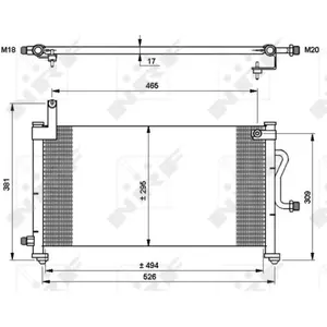Comparateur de prix : NRF B.V. Condenseur, climatisation pour DAEWOO: Matiz (Ref: 35765)
