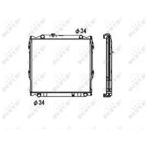 Radiateur, refroidissement moteur NRF 53708 pas cher