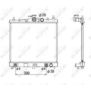 Radiateur, refroidissement moteur NRF 53535 pas cher