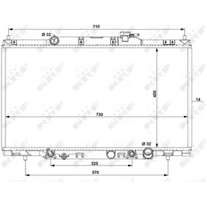 NRF B.V. Radiateur moteur pour HONDA: CR-V (Ref: 53574) pas cher