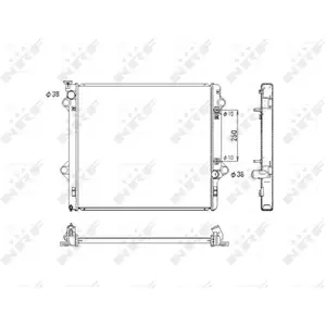 NRF B.V. Radiateur moteur pour TOYOTA: Land Cruiser (Ref: 53575) pas cher
