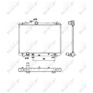 Radiateur, refroidissement moteur NRF 53578 pas cher