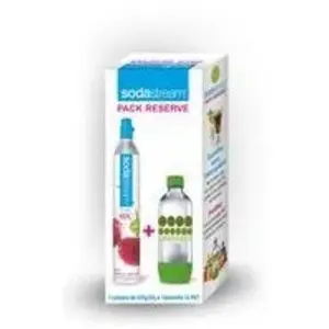 Comparateur de prix : SODASTREAM Pack Réserve - 1 Cylindre CO2 + 1 bouteille PET 1 L