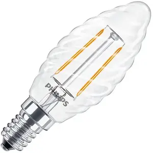 Comparateur de prix : Philips | LED Ampoule Flamme Torsadée | E14 | 2,3W (remplace 25W)