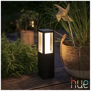 Comparateur de prix : Philips Hue White and Color Ambiance IMPRESS Borne - Kit extension - Noir