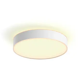 Philips Hue White Ambiance Plafonnier Devere Medium, Blanc