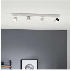 Comparateur de prix : Philips Plafonnier LED avec 4 spots Star blanc, warmglow