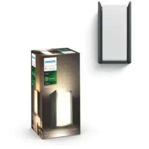 Comparateur de prix : Applique murale Turaco Philips Hue 145 x 26,5 cm IP44 806lm 9,5W noir