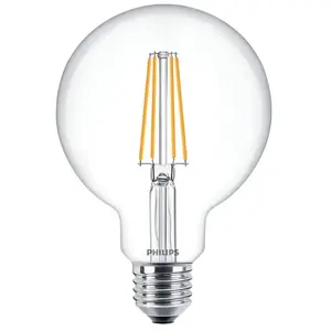 Comparateur de prix : Ampoule LED Globe E27 - PHILIPS - 6W équivalent 60W - Blanc chaud