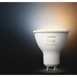 PHILIPS HUE Ampoule White Ambiance - 5,5 W - GU10 - Bluetooth pas cher
