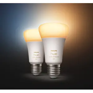 PHILIPS HUE Pack de 2 ampoules White Ambiance - 9,5 W - E27 - BluetoothVendu parpccomponentes