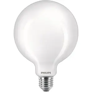 Comparateur de prix : Ampoule led Globe 120mm E27 100W Blanc Chaud Dépolie, Verre - Philips