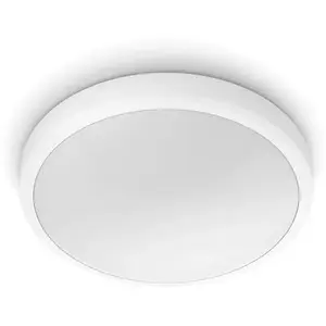 Comparateur de prix : Plafonnier Doris 17W, 2700K, 8x31x31 cm, rond, IP44, Blanc - Philips