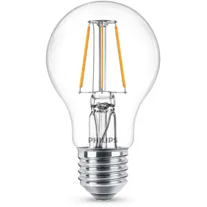 Comparateur de prix : Ampoule LED - PHILIPS - Classic 40W - E27 - Blanc Chaud - Non Dimmable