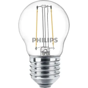 Comparateur de prix : Philips LEDclassic Ampoule LED D45 E27, 2700 K, 2 W, 8718699763299, D45