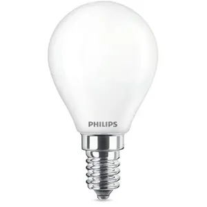 Comparateur de prix : PHILIPS LED Classic 40W Sphérique E14 Blanc Chaud Dépolie Non Dimmable