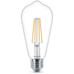 Comparateur de prix : Philips ampoule LED Equivalent 60W E27 Blanc chaud non dimmable, verre