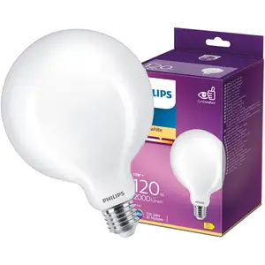 Comparateur de prix : Philips by Signify Marque - Ampoule LED Globe 13W 2000lm (120W) 360° - Blanc Chaud 2700K