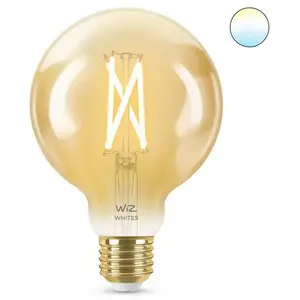 Comparateur de prix : WiZ Ampoule connectée Globe 95 vintage Blanc variable E27 50W