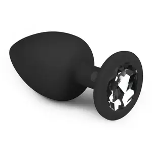 EasyToys - Plug à diamant taille L - Noir pas cher