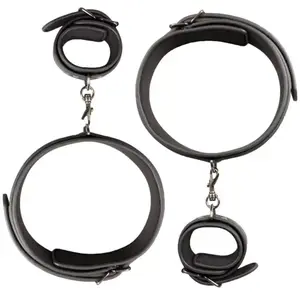 EasyToys - Set de menottes poignets et cuisses - NoirVendu paradam-et-eve