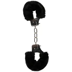 EasyToys Menottes avec fourrure - Noir pas cher