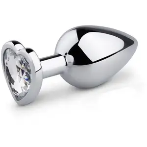 EasyToys Plug anal mtallique - Diamant coeur - M pas cher EasyToys Plug anal mtallique - Diamant coeur - M pas cher