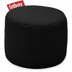 Pouf d'extérieur en coton noir Point - Fatboy pas cher