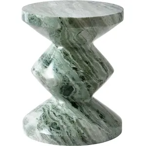 Pols Potten - Tabouret Zig Zag - Vert - Marbre pas cher