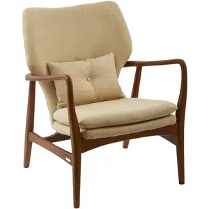 Pols Potten - Fauteuil rembourré Peggy - Beige - Frêne