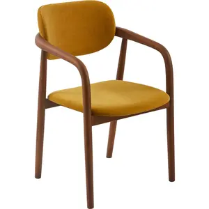 Pols Potten - Fauteuil rembourré Henry - Jaune - FrêneVendu parmade-in-design