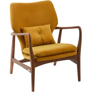 Pols Potten - Fauteuil rembourré Peggy - Jaune - FrêneVendu parmade-in-design