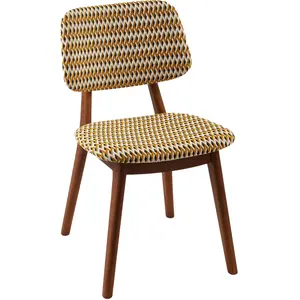 Pols Potten - Chaise rembourrée Happy Days - Jaune - Frêne