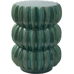 Table d'appoint en céramique vert 34x46cm Pumpkin - Pols PottenVendu parmade-in-design