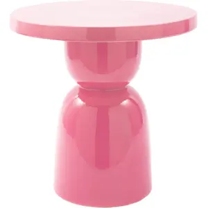Table d'appoint en céramique rose 40x40cm Pawn - Pols PottenVendu parmade-in-design