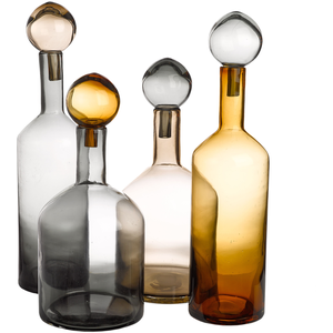 Set de 4 bouteilles marron en verre Bubbles & Bottles - Pols PottenVendu parmade-in-design