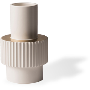 Pols Potten - Vase Gear - Blanc - Porcelaine émaillée pas cher