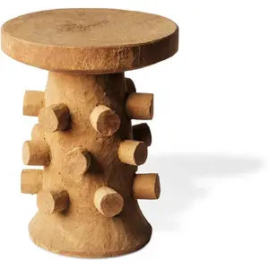 Pols Potten - Tabouret Tabouret bois - Bois naturel - Bois de Dimb pas cher
