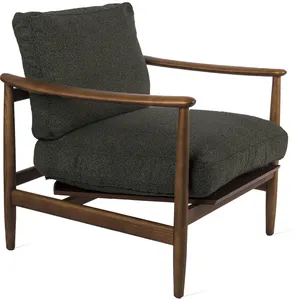 Fauteuil en frêne et tissu vert olive Todd - Pols Potten pas cher