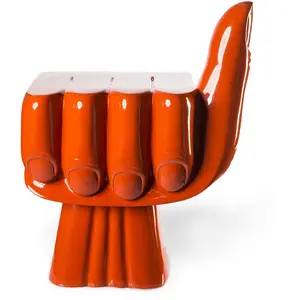 Pols Potten - Fauteuil Fist - Orange - Polyester laquéVendu parmade-in-design