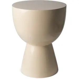 Tabouret beige laqué Tip Tap - Pols Potten pas cher